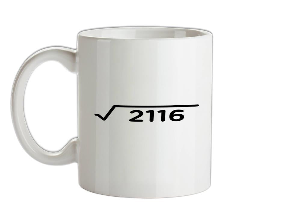 Square Root Birthday 46 Ceramic Mug