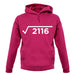 Square Root Birthday 46 unisex hoodie