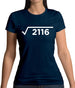 Square Root Birthday 46 Womens T-Shirt