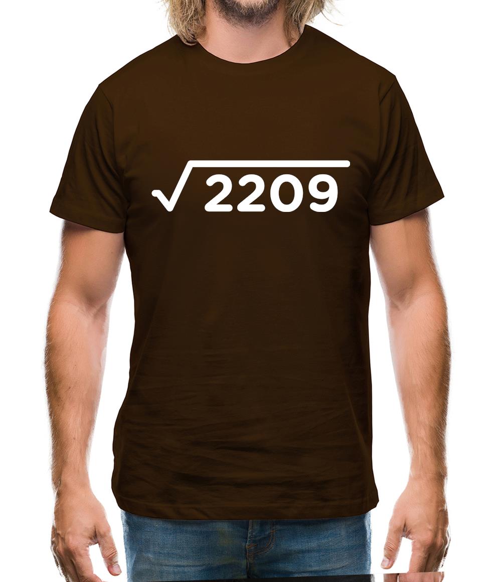 Square Root Birthday 47 Mens T-Shirt