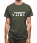 Square Root Birthday 52 Mens T-Shirt
