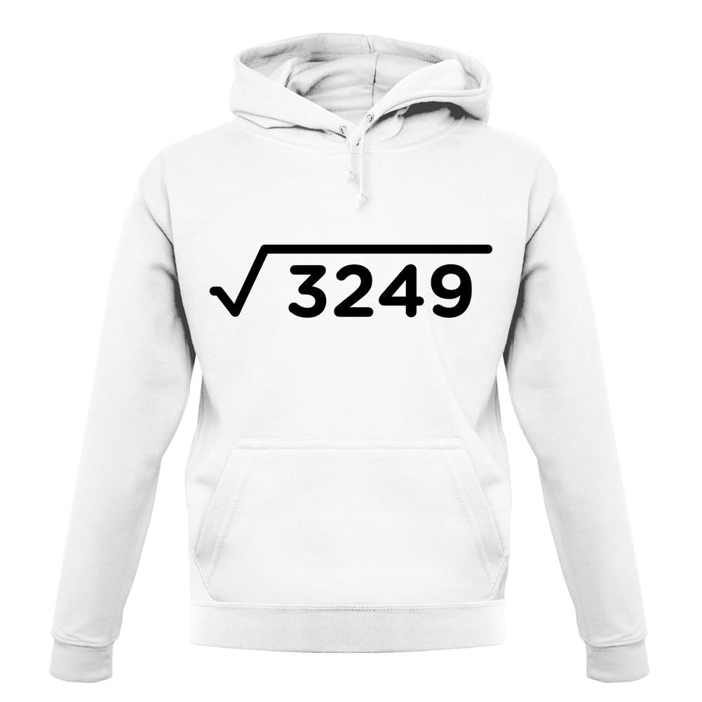 Square Root Birthday 57 unisex hoodie