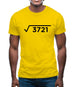 Square Root Birthday 61 Mens T-Shirt
