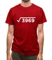 Square Root Birthday 63 Mens T-Shirt