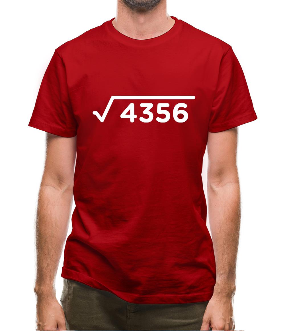 Square Root Birthday 66 Mens T-Shirt