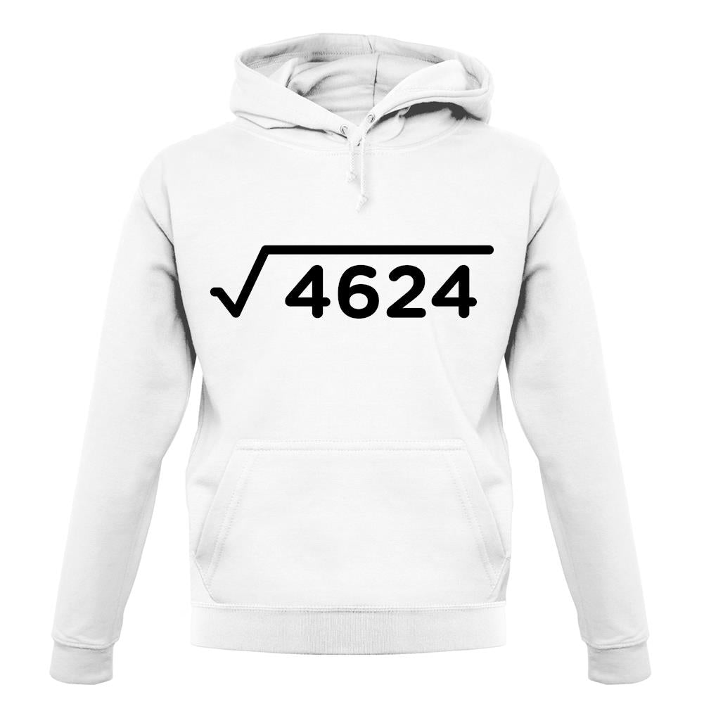 Square Root Birthday 68 unisex hoodie