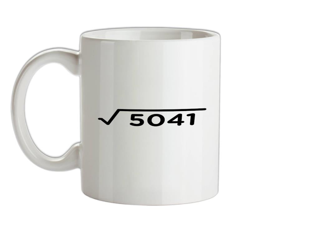 Square Root Birthday 71 Ceramic Mug