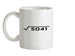 Square Root Birthday 71 Ceramic Mug