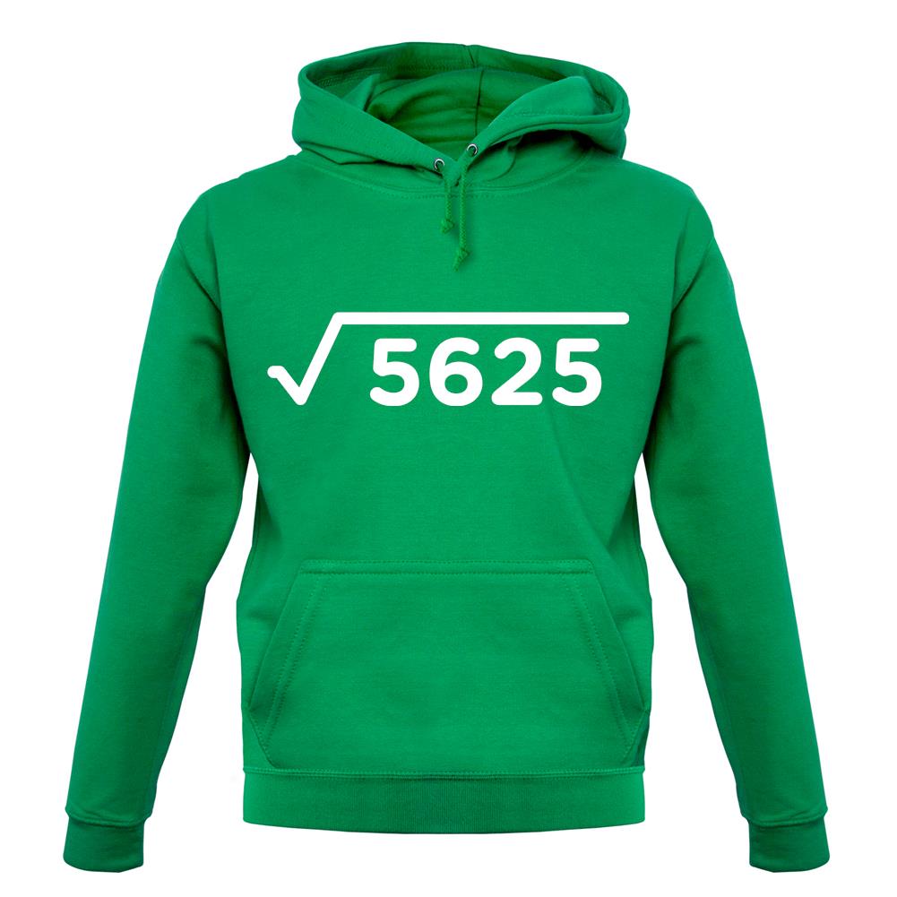 Square Root Birthday 75 unisex hoodie