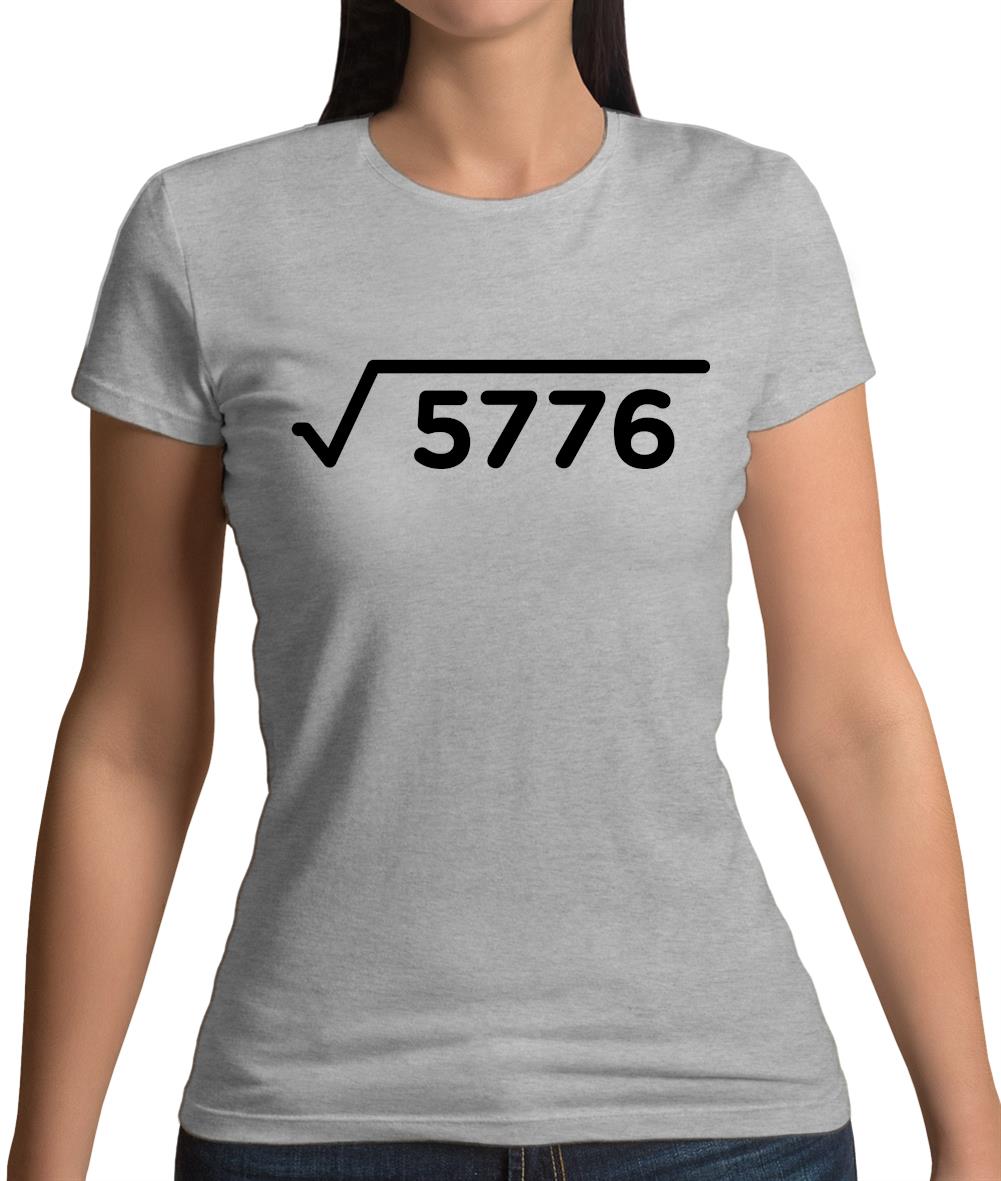 Square Root Birthday 76 Womens T-Shirt