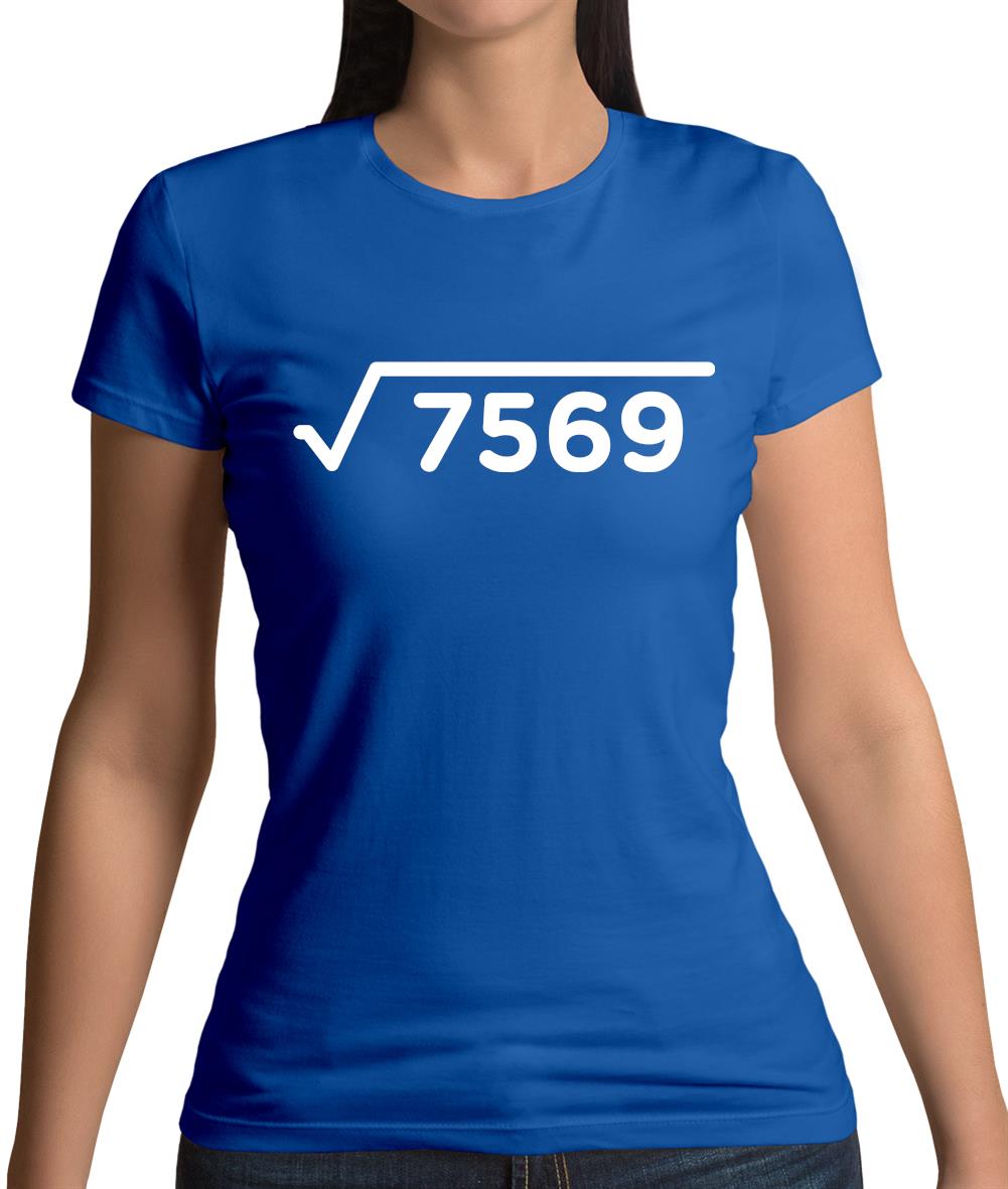 Square Root Birthday 87 Womens T-Shirt