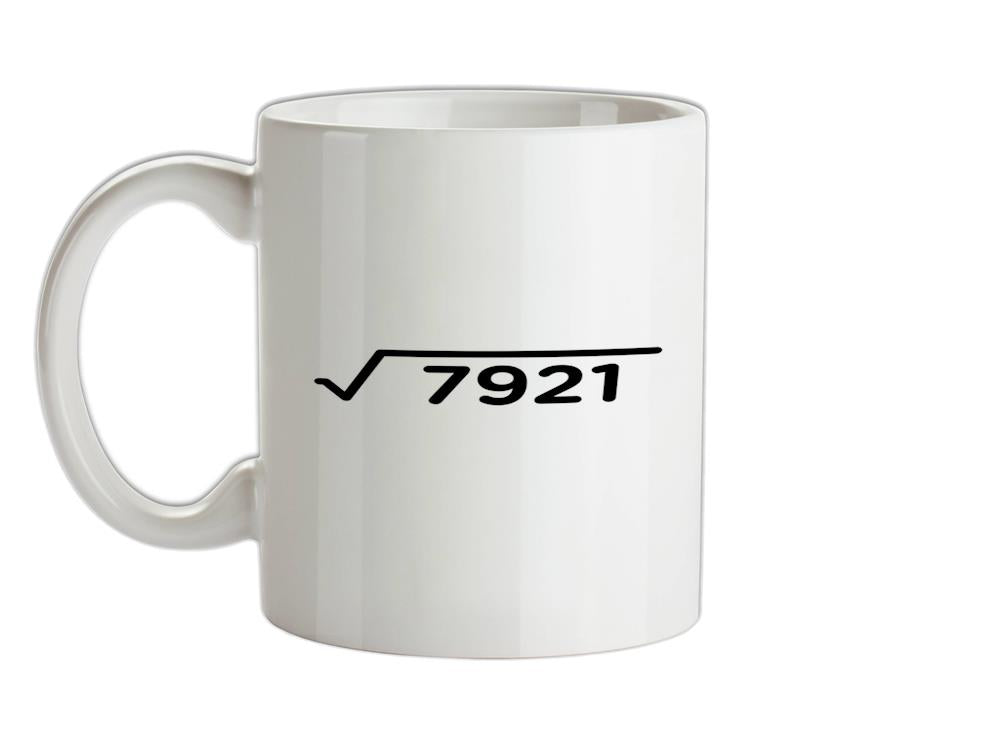 Square Root Birthday 89 Ceramic Mug