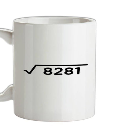 Square Root Birthday 91 Ceramic Mug