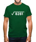 Square Root Birthday 91 Mens T-Shirt