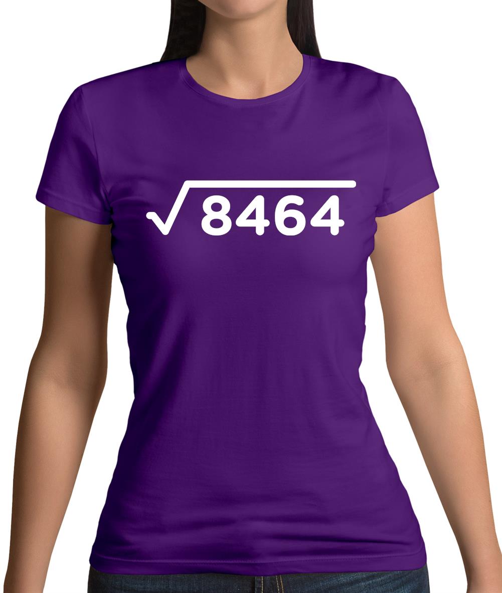 Square Root Birthday 92 Womens T-Shirt