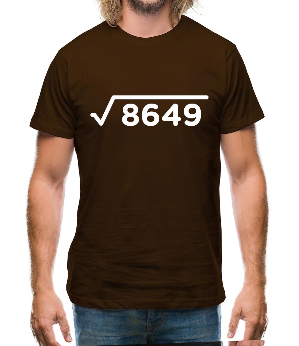 Square Root Birthday 93 Mens T-Shirt