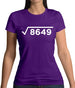 Square Root Birthday 93 Womens T-Shirt
