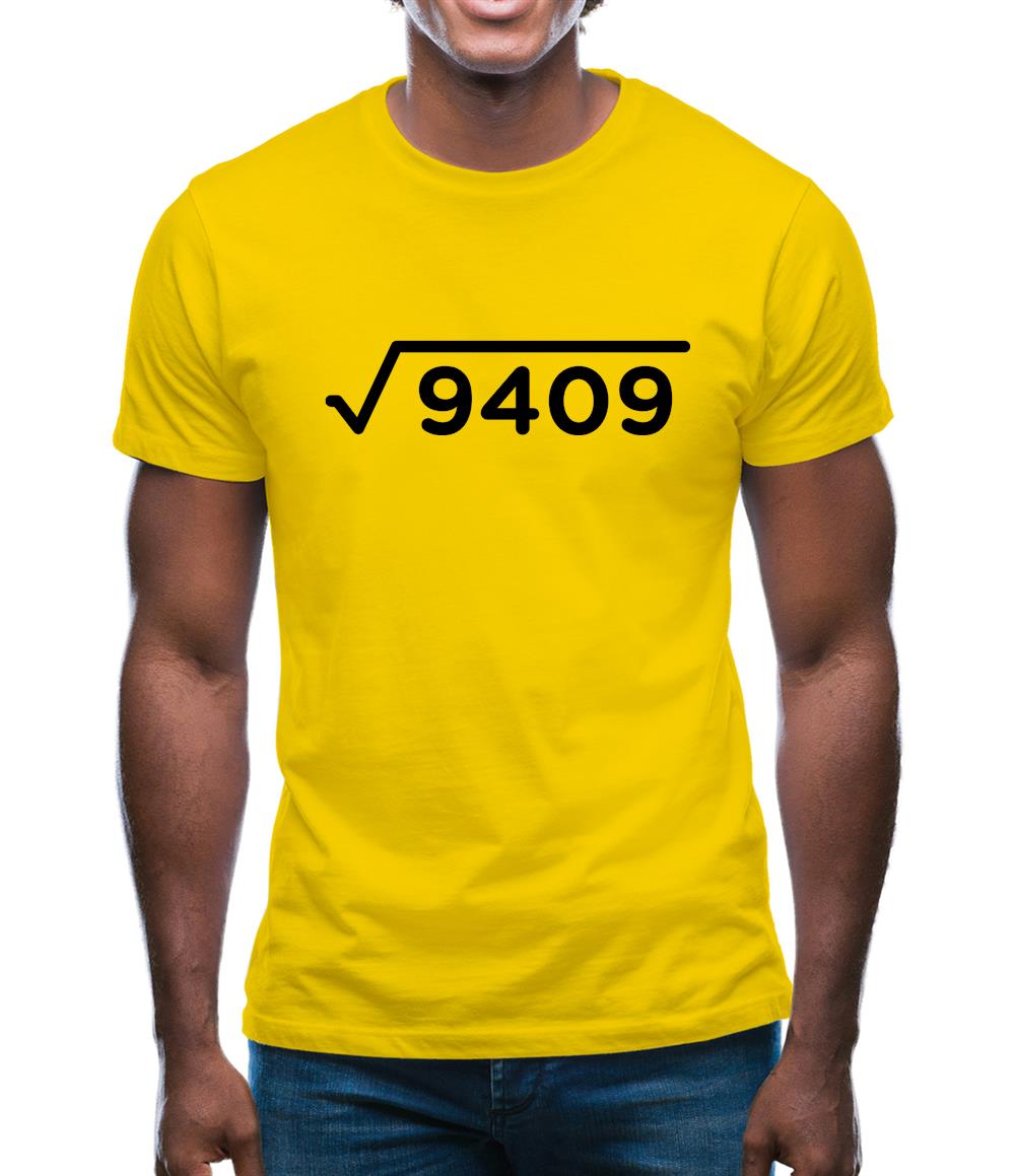 Square Root Birthday 97 Mens T-Shirt