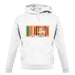 Sri Lanka  Barcode Style Flag unisex hoodie