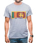 Sri Lanka  Barcode Style Flag Mens T-Shirt