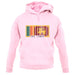 Sri Lanka  Barcode Style Flag unisex hoodie