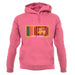 Sri Lanka  Barcode Style Flag unisex hoodie