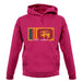 Sri Lanka  Barcode Style Flag unisex hoodie