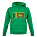 Sri Lanka  Barcode Style Flag unisex hoodie