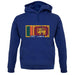 Sri Lanka  Barcode Style Flag unisex hoodie