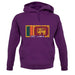 Sri Lanka  Barcode Style Flag unisex hoodie