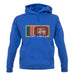 Sri Lanka  Barcode Style Flag unisex hoodie