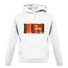 Sri Lanka Grunge Style Flag unisex hoodie