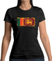 Sri Lanka Grunge Style Flag Womens T-Shirt