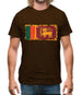 Sri Lanka Grunge Style Flag Mens T-Shirt