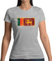 Sri Lanka Grunge Style Flag Womens T-Shirt