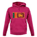 Sri Lanka Grunge Style Flag unisex hoodie