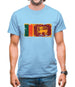 Sri Lanka Grunge Style Flag Mens T-Shirt