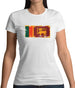 Sri Lanka Grunge Style Flag Womens T-Shirt