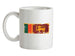 Sri Lanka Grunge Style Flag Ceramic Mug