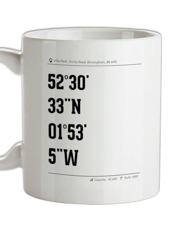 Stadium Coordinates Villa Ceramic Mug