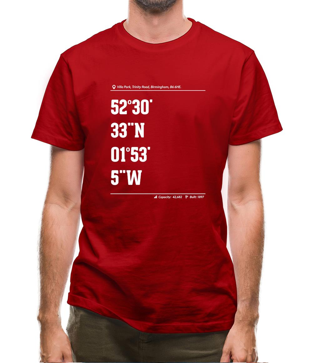 Stadium Coordinates Villa Mens T-Shirt