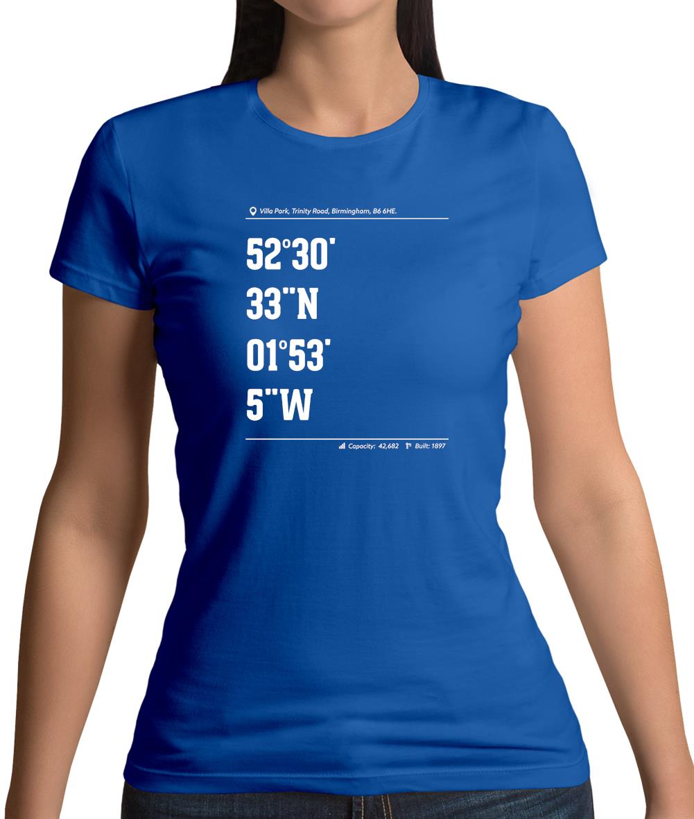 Stadium Coordinates Villa Womens T-Shirt