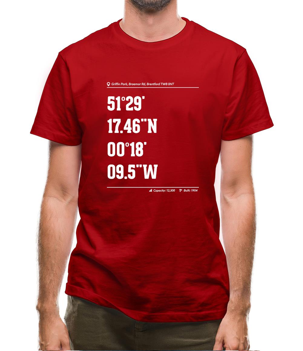 Stadium Coordinates The Bees Mens T-Shirt