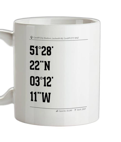 Stadium Coordinates The Bluebirds Ceramic Mug