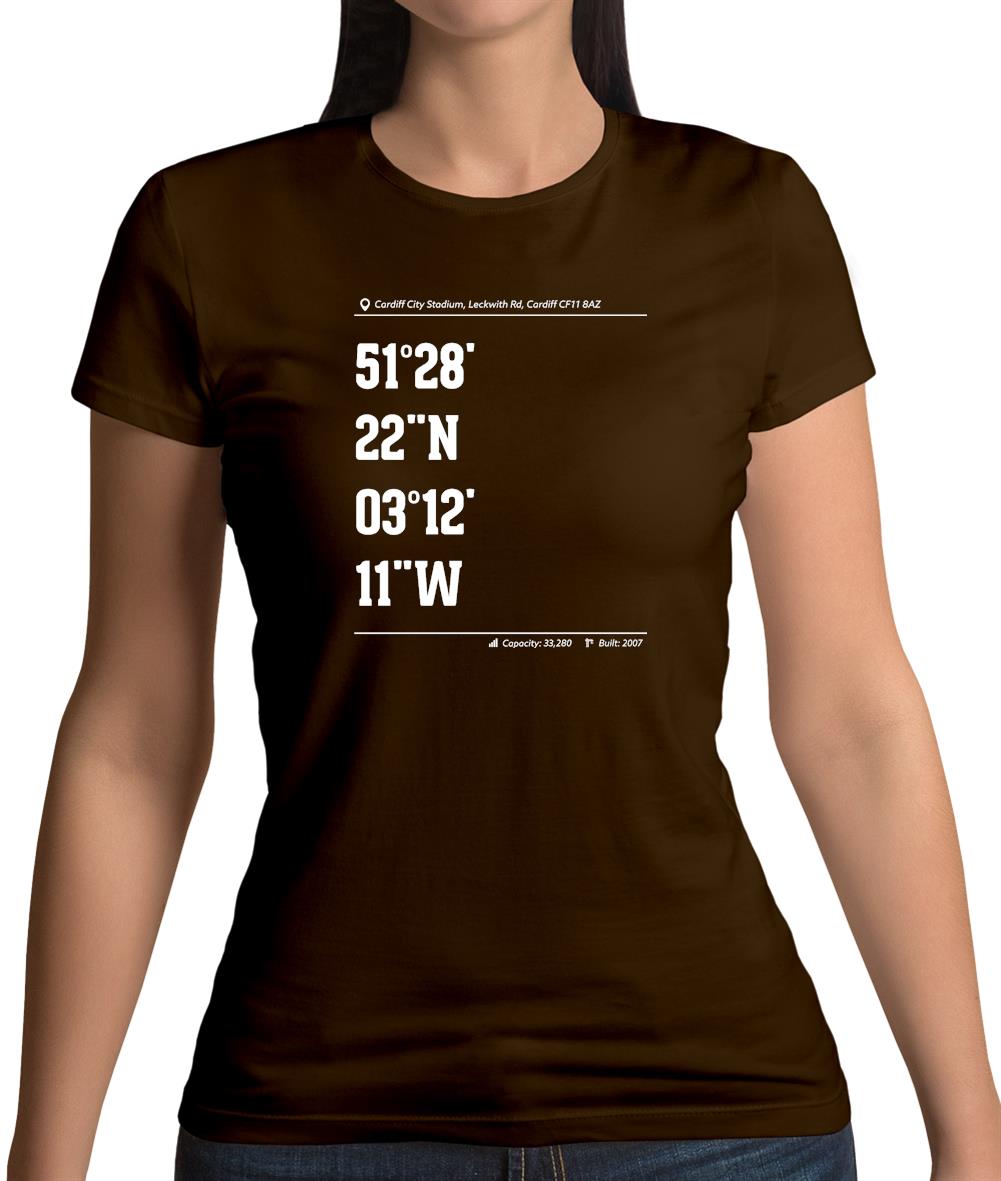 Stadium Coordinates The Bluebirds Womens T-Shirt