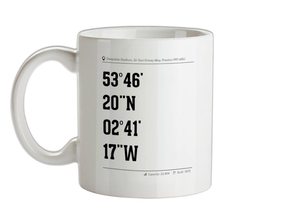 Stadium Coordinates The Lilywhites Ceramic Mug