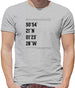 Stadium Coordinates Southampton Mens T-Shirt