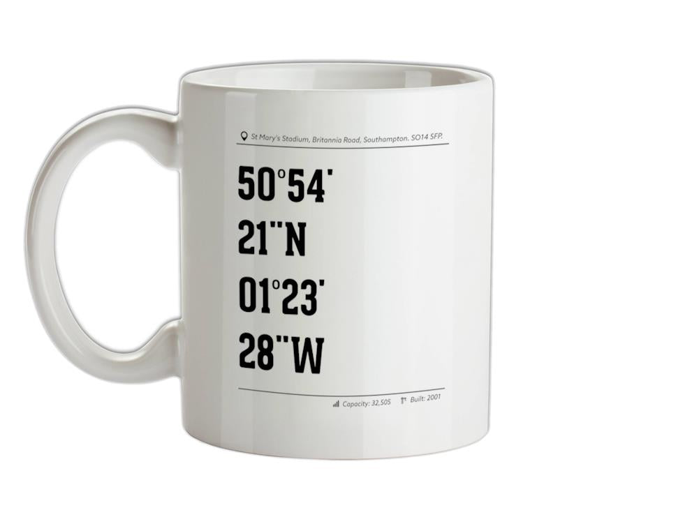 Stadium Coordinates Southampton Ceramic Mug