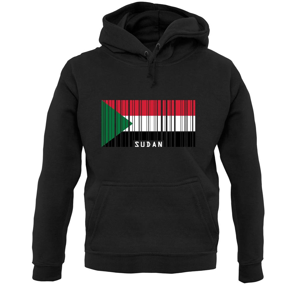 Sudan Barcode Style Flag Unisex Hoodie