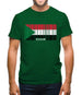 Sudan Barcode Style Flag Mens T-Shirt